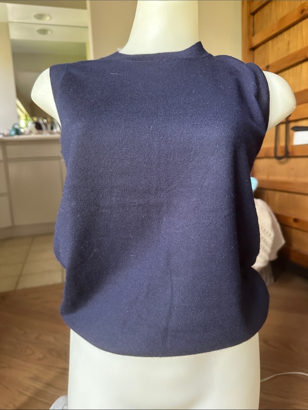 Sleeveless Navy Cashmere Tank Top J Crew size medium